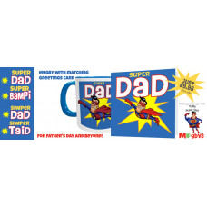 Super Dad Mug and Card