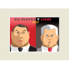 Lions V All Blacks 2017 Print (Hansen & Gatland) Medium
